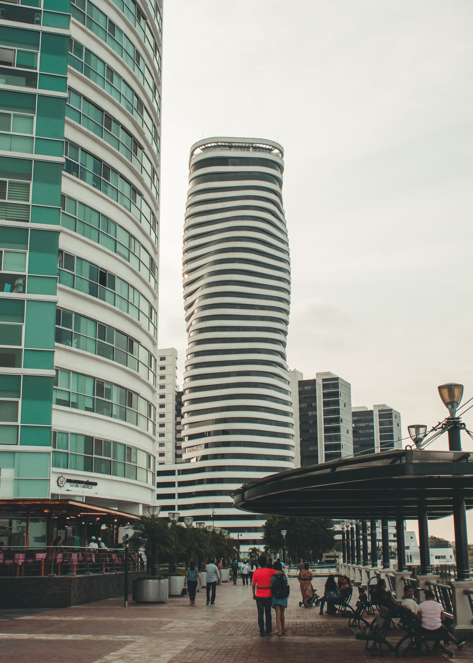 A modern skyscraper in Guayaquil, one of Ecuador's leading real estate hubs.